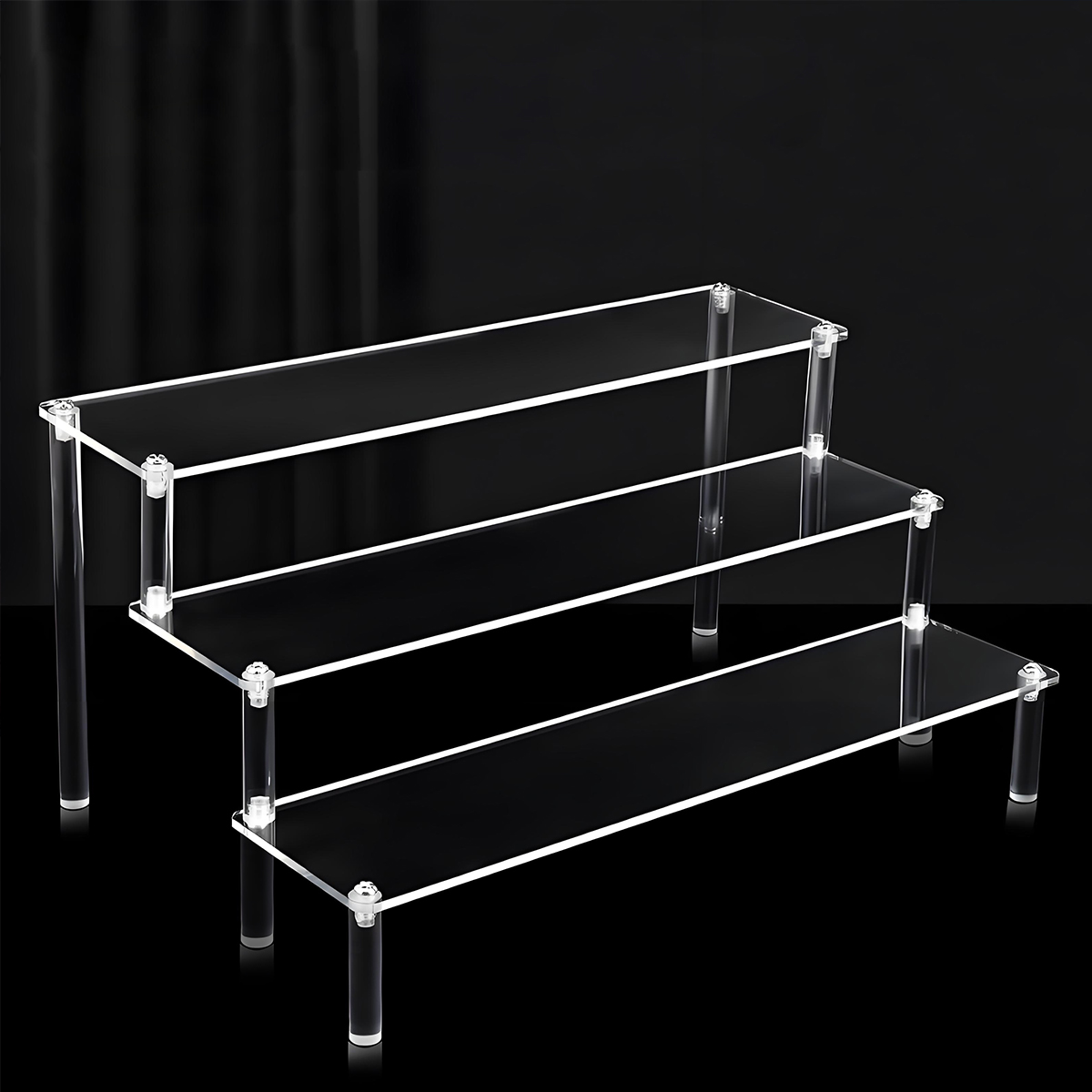 亚克力展示架高透明材质，突显商品本色