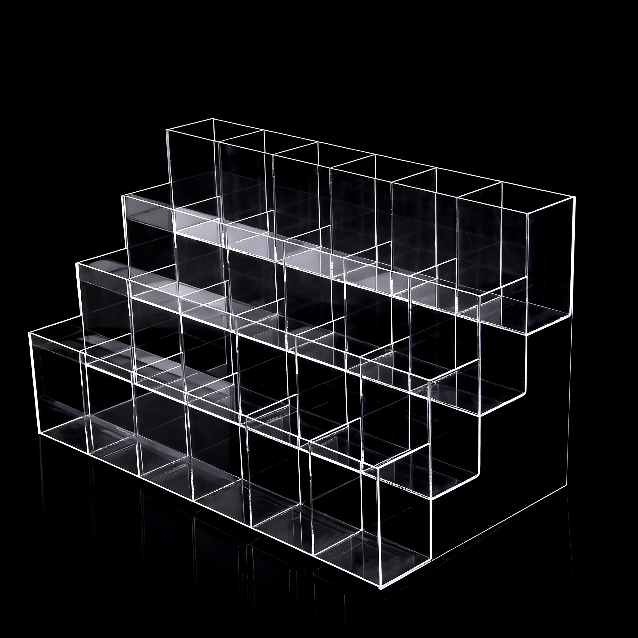 亚克力展示架：多层阶梯展示，收纳展示两不误